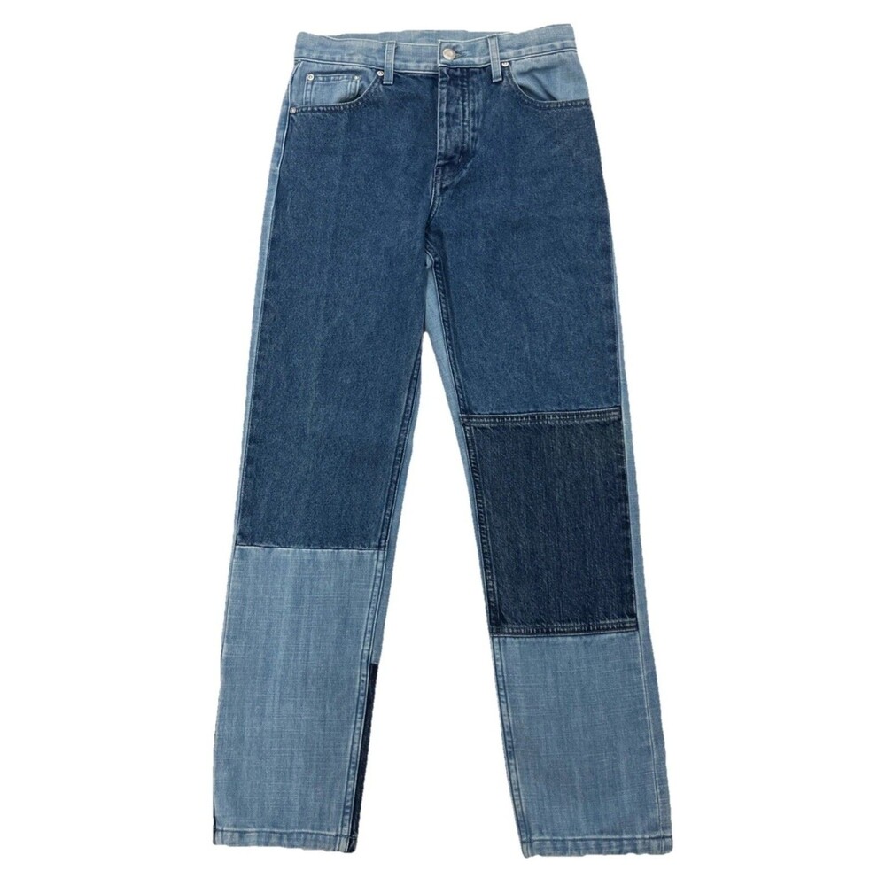 Helmut Lang Women's Patchwork Denim Jeans Size 25 Inseam 29